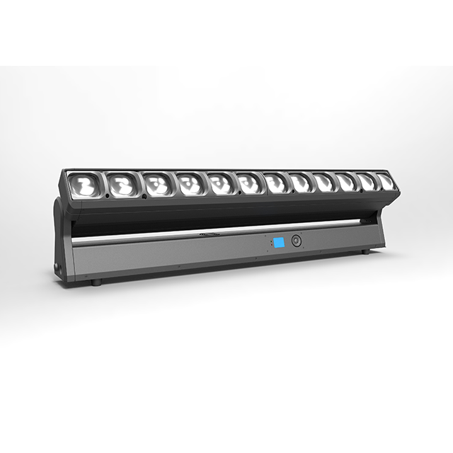Tetra Bar 12×60W LED Pixel bewegende zoombalk met gemotoriseerde kanteling 
